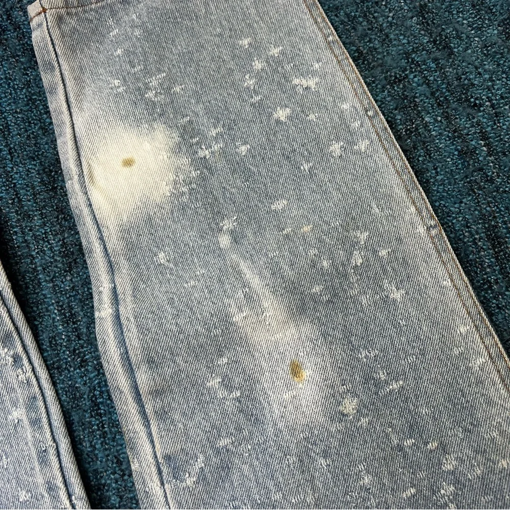 Vintage Jensen Smith Shotgun Wash Distressed Light Wash Jeans Size 29 Deadstock